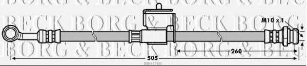 BORG & BECK BBH7760 Гальмівний шланг