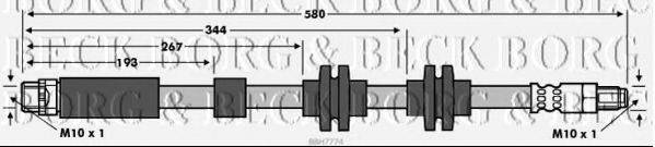 BORG & BECK BBH7774 Гальмівний шланг