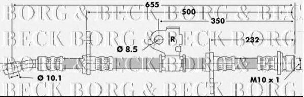 BORG & BECK BBH6199 Гальмівний шланг