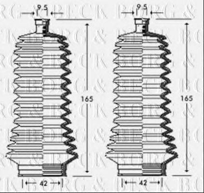 BORG & BECK BSG3249 Пильовик, рульове управління