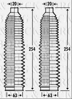 BORG & BECK BSG3269 Пильовик, рульове управління