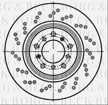 BORG & BECK BBD6056S гальмівний диск