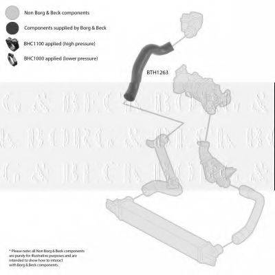 BORG & BECK BTH1263 Трубка повітря, що нагнітається