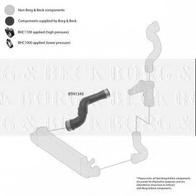 BORG & BECK BTH1343 Трубка повітря, що нагнітається