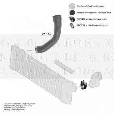 BORG & BECK BTH1346 Трубка повітря, що нагнітається