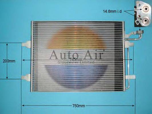 AUTO AIR GLOUCESTER 160010 Конденсатор, кондиціонер