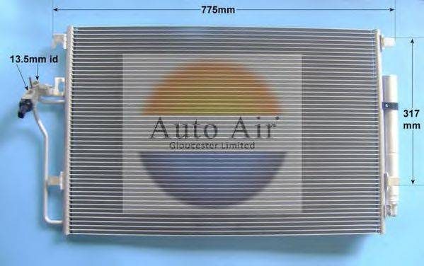 AUTO AIR GLOUCESTER 161381A Конденсатор, кондиціонер