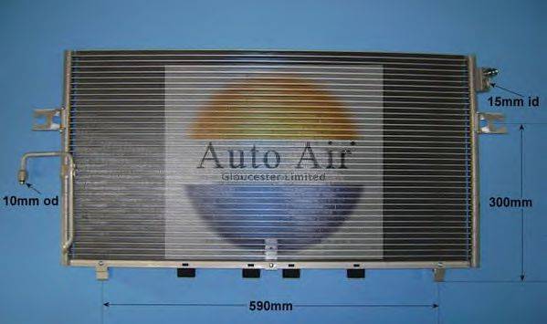 AUTO AIR GLOUCESTER 166103 Конденсатор, кондиціонер