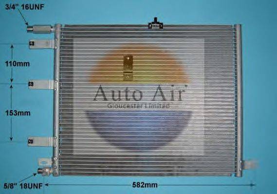 AUTO AIR GLOUCESTER 166499 Конденсатор, кондиціонер