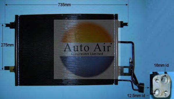 AUTO AIR GLOUCESTER 169900 Конденсатор, кондиціонер