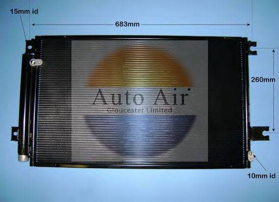 AUTO AIR GLOUCESTER 169931 Конденсатор, кондиціонер