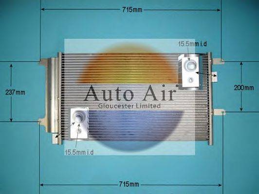 AUTO AIR GLOUCESTER 169935 Конденсатор, кондиціонер