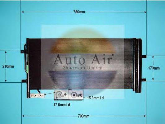 AUTO AIR GLOUCESTER 169971 Конденсатор, кондиціонер