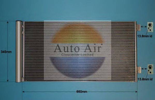 AUTO AIR GLOUCESTER 168923 Конденсатор, кондиціонер