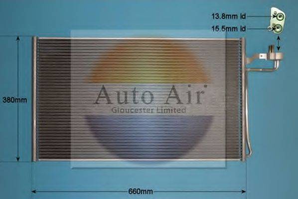 AUTO AIR GLOUCESTER 160015 Конденсатор, кондиціонер