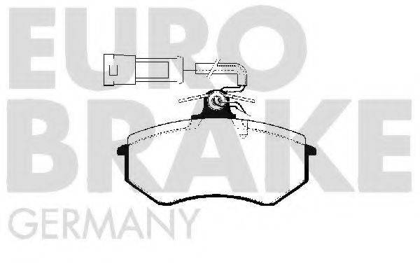 EUROBRAKE 5502224711 Комплект гальмівних колодок, дискове гальмо