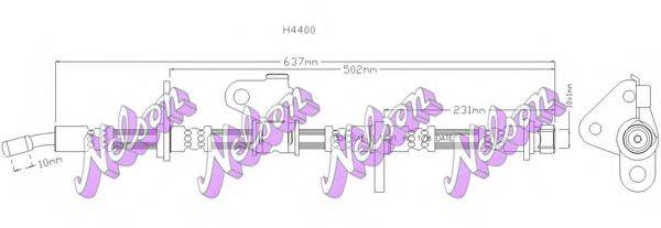 BROVEX-NELSON H4400Q Гальмівний шланг