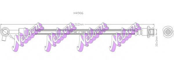 BROVEX-NELSON H4906 Гальмівний шланг