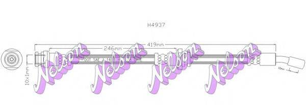 BROVEX-NELSON H4937 Гальмівний шланг