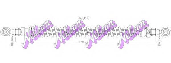 BROVEX-NELSON H6990 Гальмівний шланг