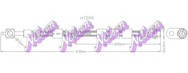 BROVEX-NELSON H7209 Гальмівний шланг