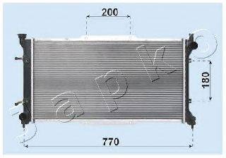 JAPKO RDA243001 Радіатор, охолодження двигуна