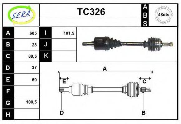 SERA TC326 Приводний вал