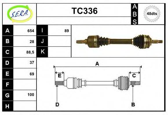 SERA TC336 Приводний вал