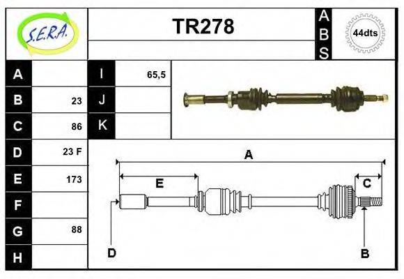 SERA TR278 Приводний вал