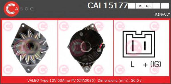 CASCO CAL15177RS Генератор