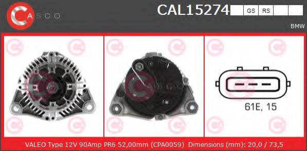 CASCO CAL15274GS Генератор