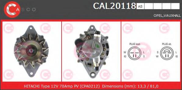 CASCO CAL20118AS Генератор