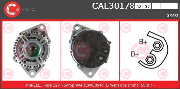 CASCO CAL30178AS Генератор