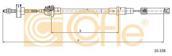 COFLE 10338 Трос, управління зчепленням