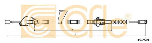 COFLE 192501 Трос, управління зчепленням
