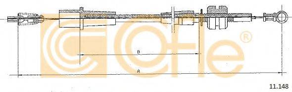 COFLE 11148 Тросик газу