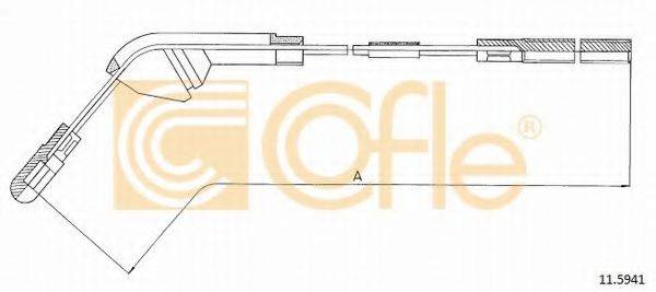 COFLE 115941 Трос, стоянкова гальмівна система