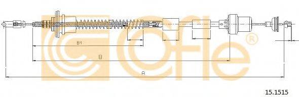COFLE 151515 Трос, управління зчепленням