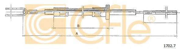 COFLE 17027 Трос, управління зчепленням