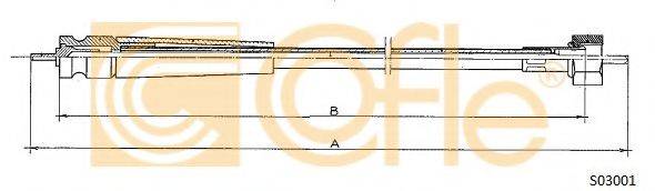COFLE S03001 Трос спідометра
