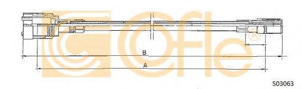 COFLE S03063 Трос спідометра