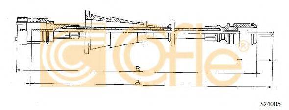 COFLE S24005 Трос спідометра