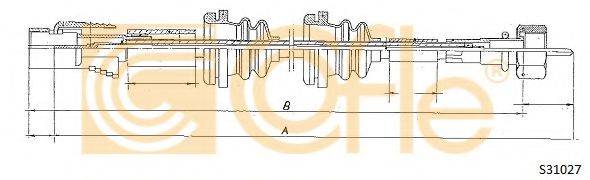 COFLE S31027 Трос спідометра