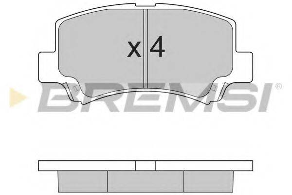 BREMSI BP2894 Комплект гальмівних колодок, дискове гальмо