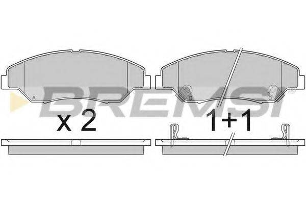 BREMSI BP2911 Комплект гальмівних колодок, дискове гальмо