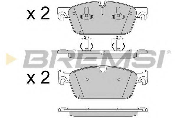 BREMSI BP3565 Комплект гальмівних колодок, дискове гальмо