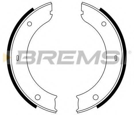 BREMSI GF0133 Комплект гальмівних колодок, стоянкова гальмівна система