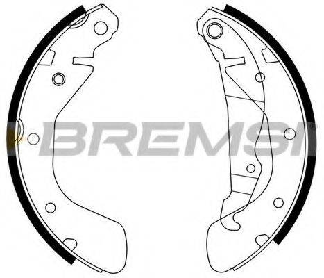 BREMSI GF0354 Комплект гальмівних колодок