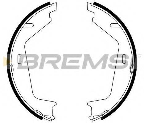BREMSI GF0608 Комплект гальмівних колодок, стоянкова гальмівна система