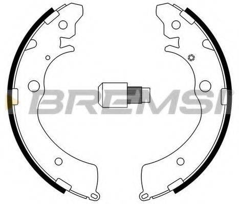 BREMSI GF0706 Комплект гальмівних колодок